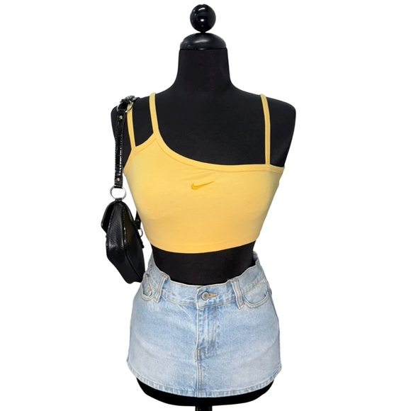 Nike Yellow Crop Cami Tank – Size Small - Picture 1 of 4